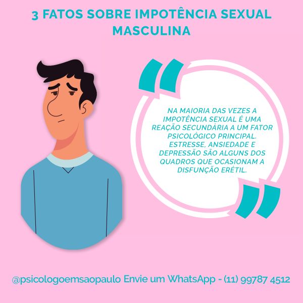 3 fatos sobre impotência sexual masculina