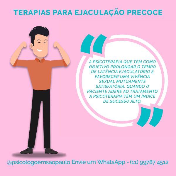 Terapias para ejaculação precoce