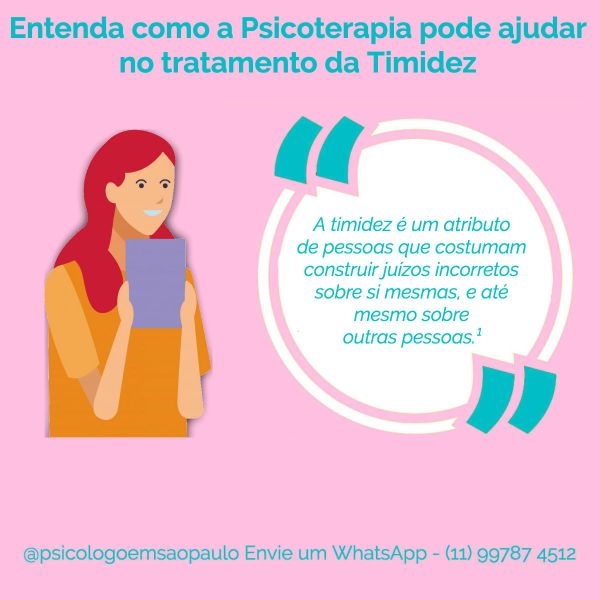 Entenda como a Psicoterapia pode ajudar no tratamento da Timidez