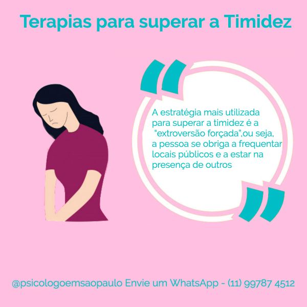 Terapias para superar a Timidez